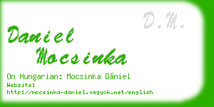 daniel mocsinka business card