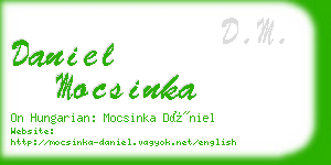 daniel mocsinka business card